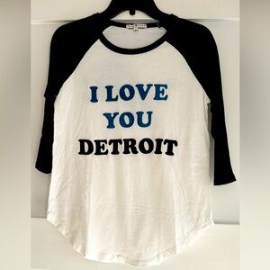 Junk Food 3/4 sleeve tee shirt